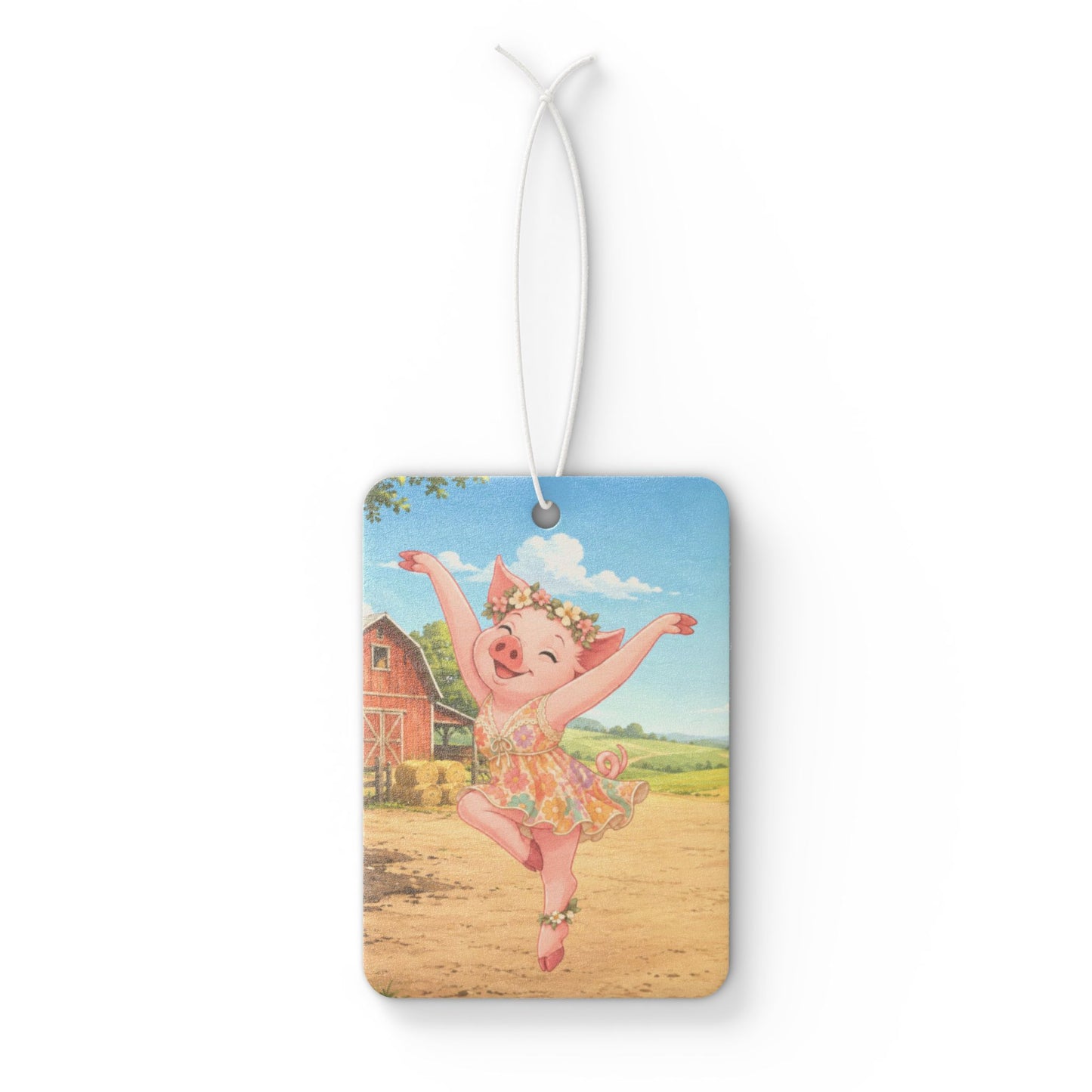 Pig Firedancer Car Air Freshener – Cute Creekend Crew Car Accessory