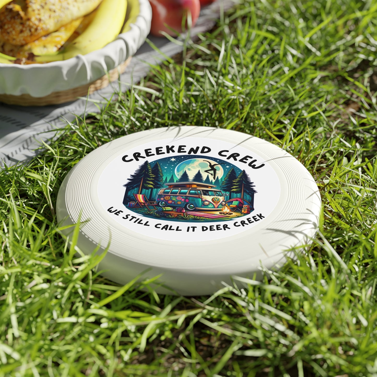 Creekend Crew Camping Van Wham-O Frisbee – We Still Call It Deer Creek DMB Fan Flying Disc