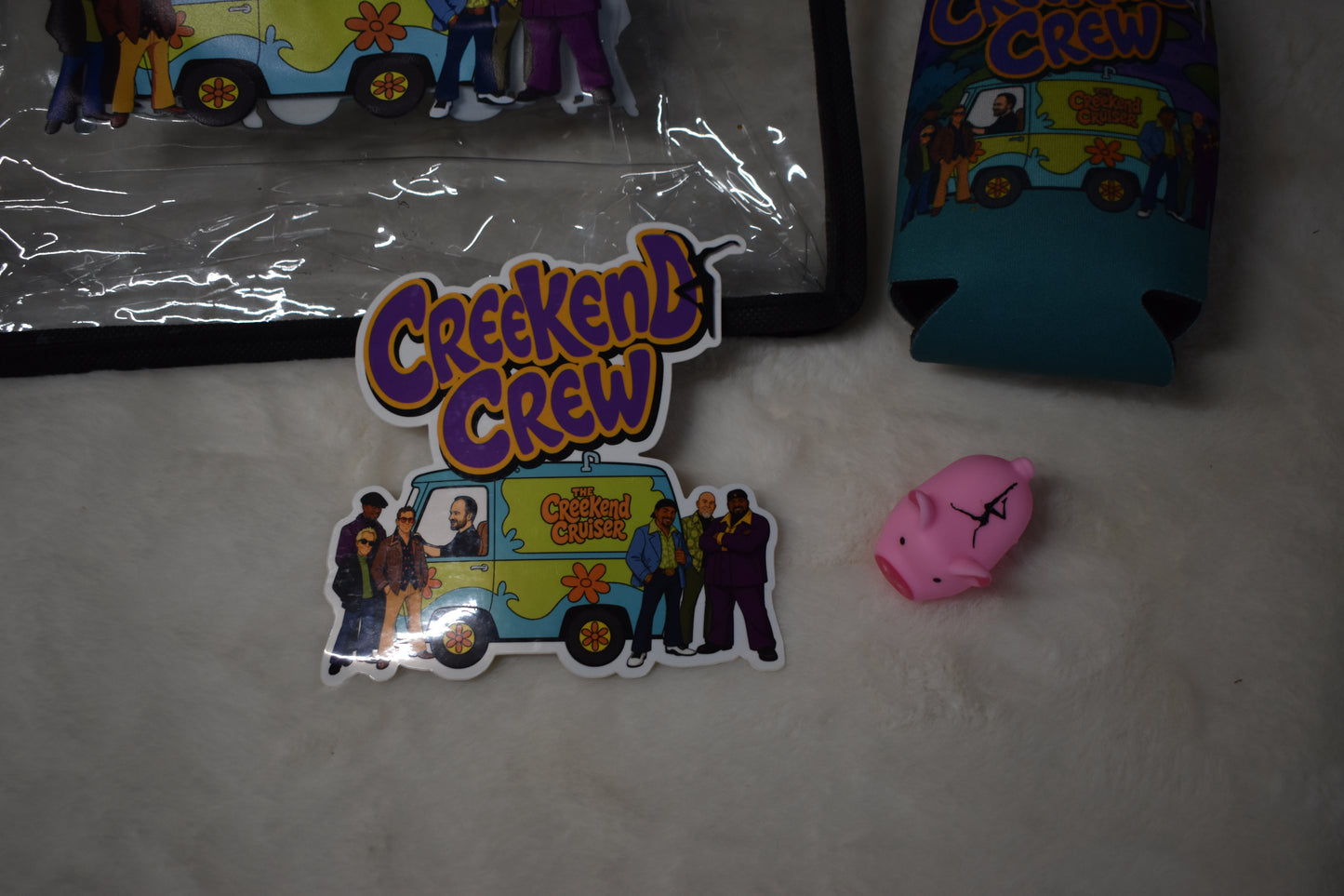 Zoinks Clear Concert Bag Overstock Package – Clear Concert Tote, Bottle Cooler, Zoinks Sticker, and Free Pig