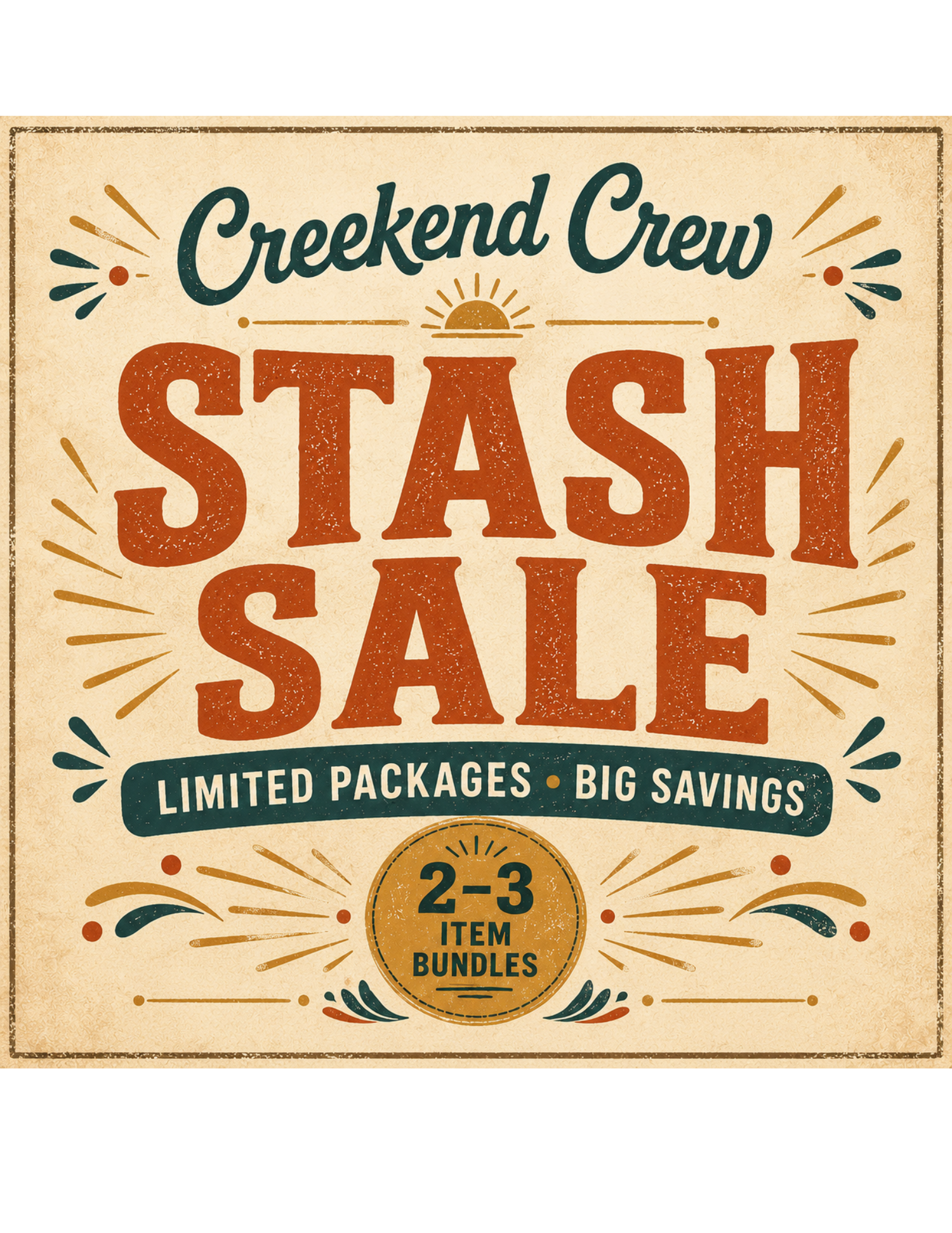 Creekend Stash Sale