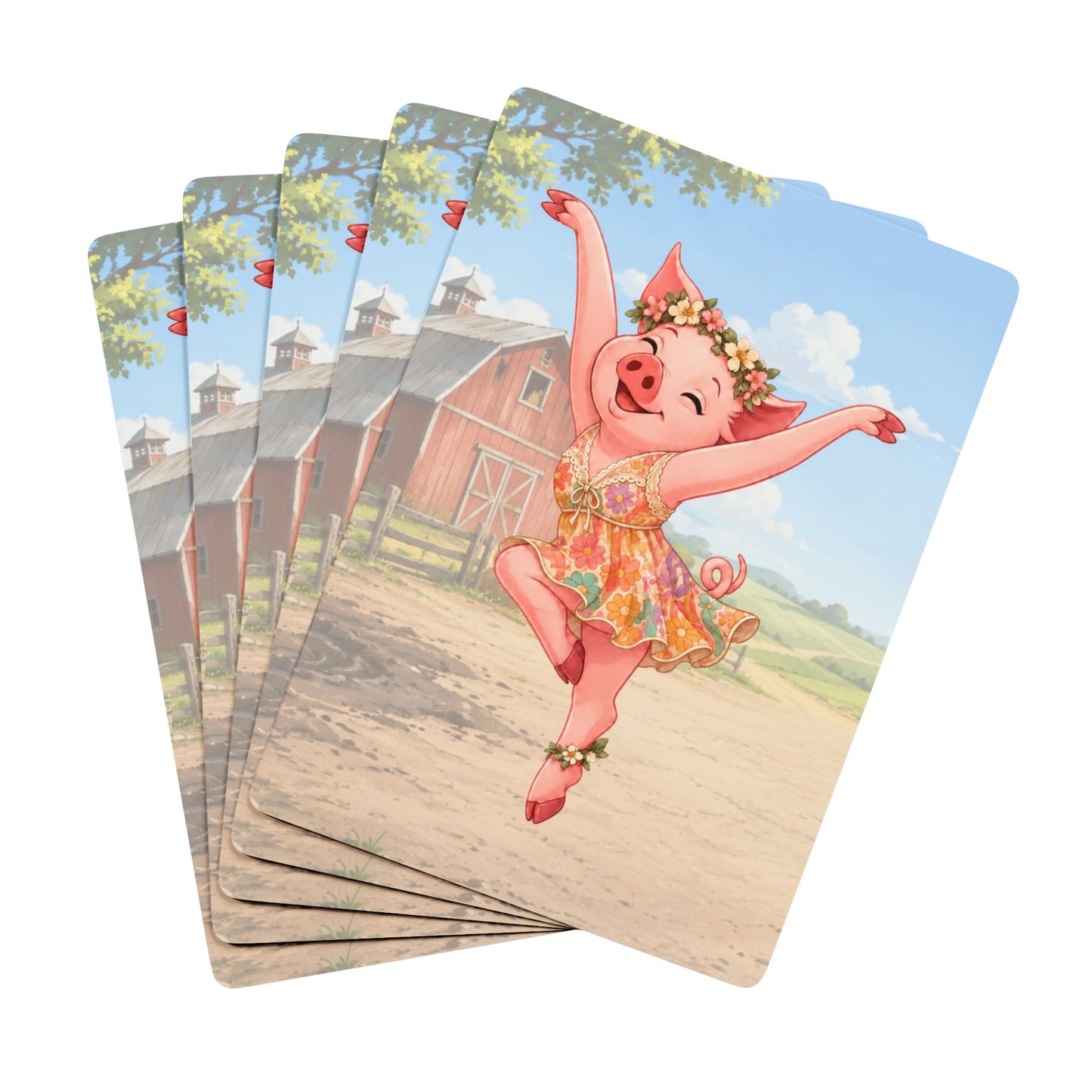 Pig Firedancer Poker Playing Cards – Cute Firedancer Series Card Deck