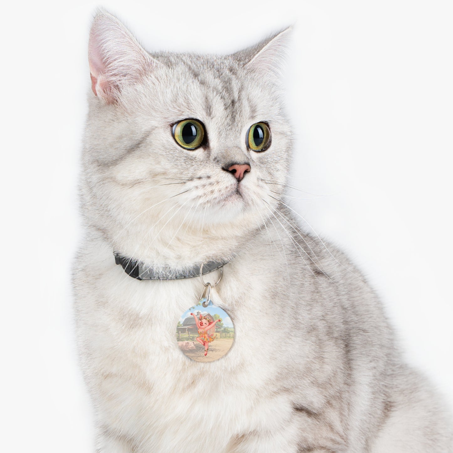 Pig Firedancer Pet Tag – Cute Firedancer Series Pet Accessory