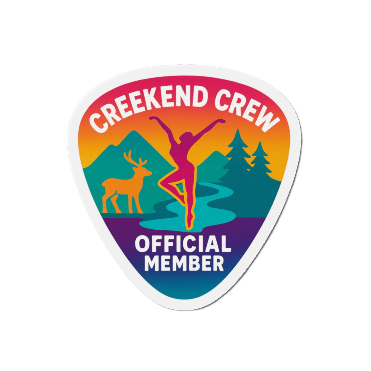 Creekend Crew Guitar Pick Magnet – Deer Creek DMB Fan Accessory