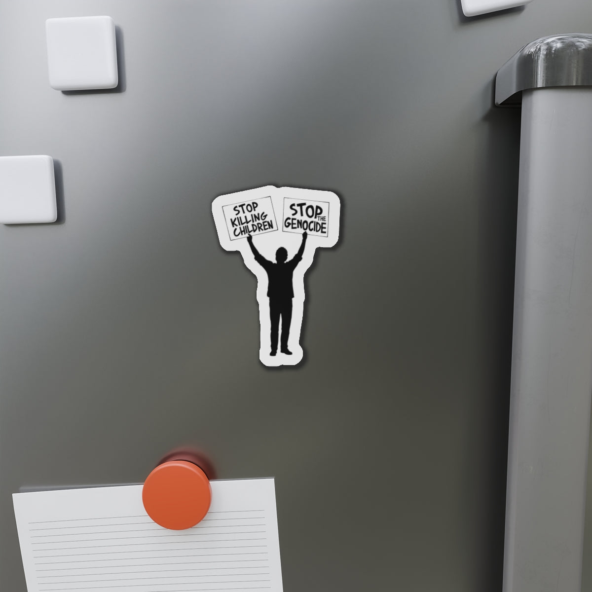 Stop Killing Children Magnet – Human Rights Protest Accessory