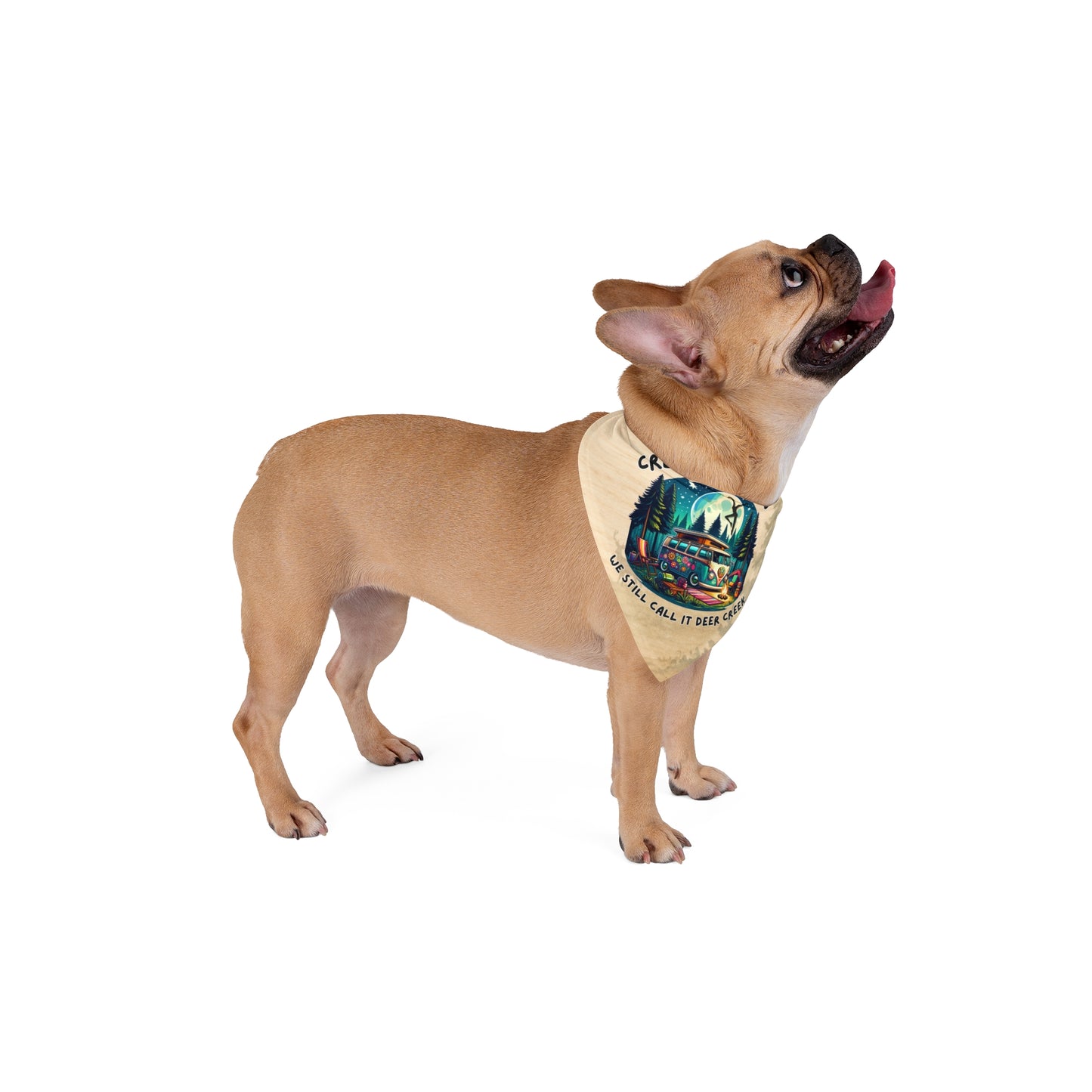 Creekend Crew Camping Van Pet Bandana – We Still Call It Deer Creek DMB Fan Dog Accessory