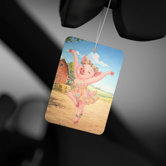 Pig Firedancer Car Air Freshener – Cute Creekend Crew Car Accessory