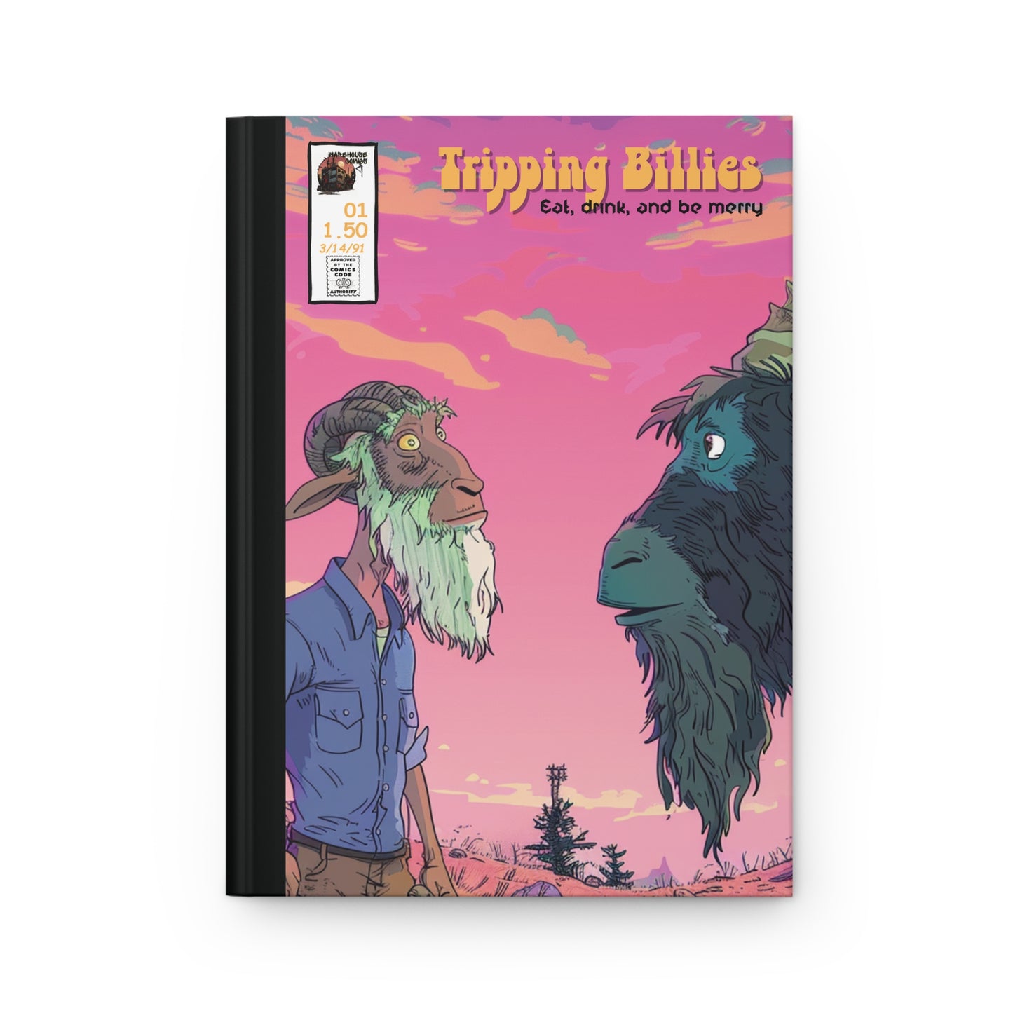 Dave Matthews Band Tripping Billies Hardcover Journal - Fun Fan Art, 150 Lined Pages