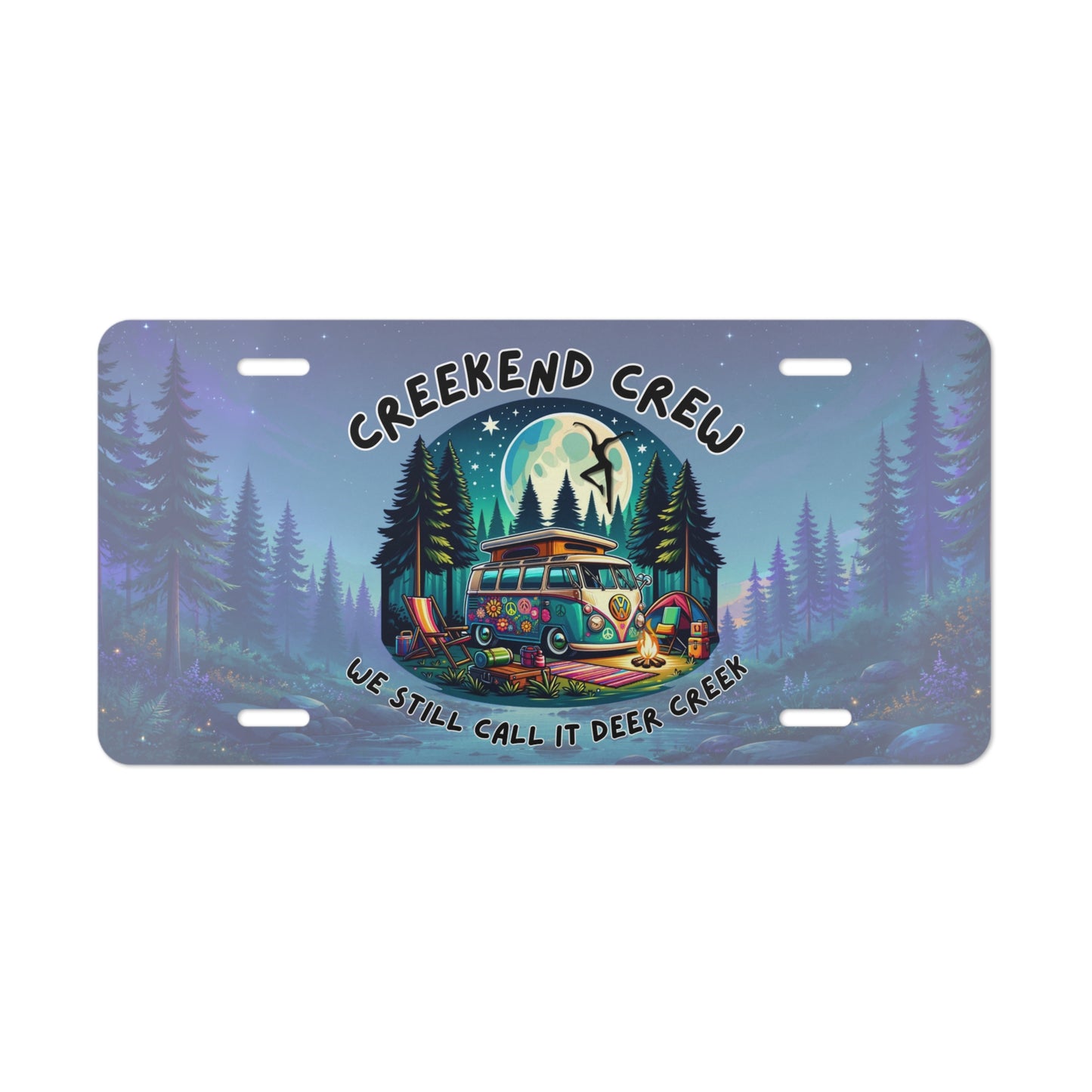 Creekend Crew Camping Van Vanity Plate – We Still Call It Deer Creek DMB Fan Car Tag