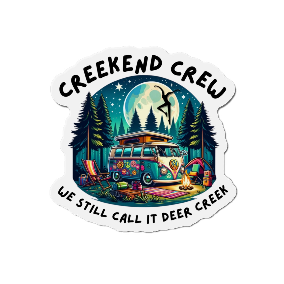 Creekend Crew Camping Van Magnet – We Still Call It Deer Creek DMB Fan Accessory