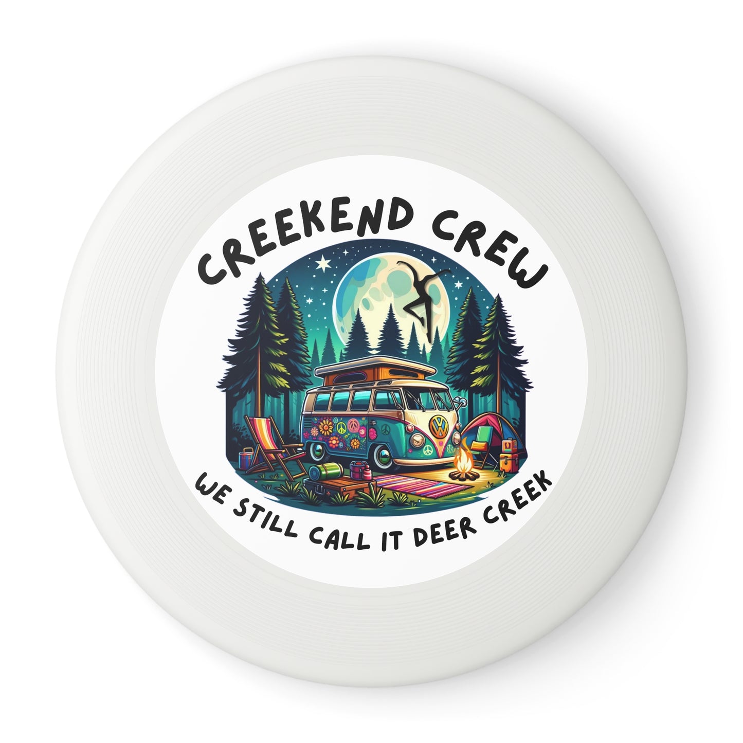 Creekend Crew Camping Van Wham-O Frisbee – We Still Call It Deer Creek DMB Fan Flying Disc