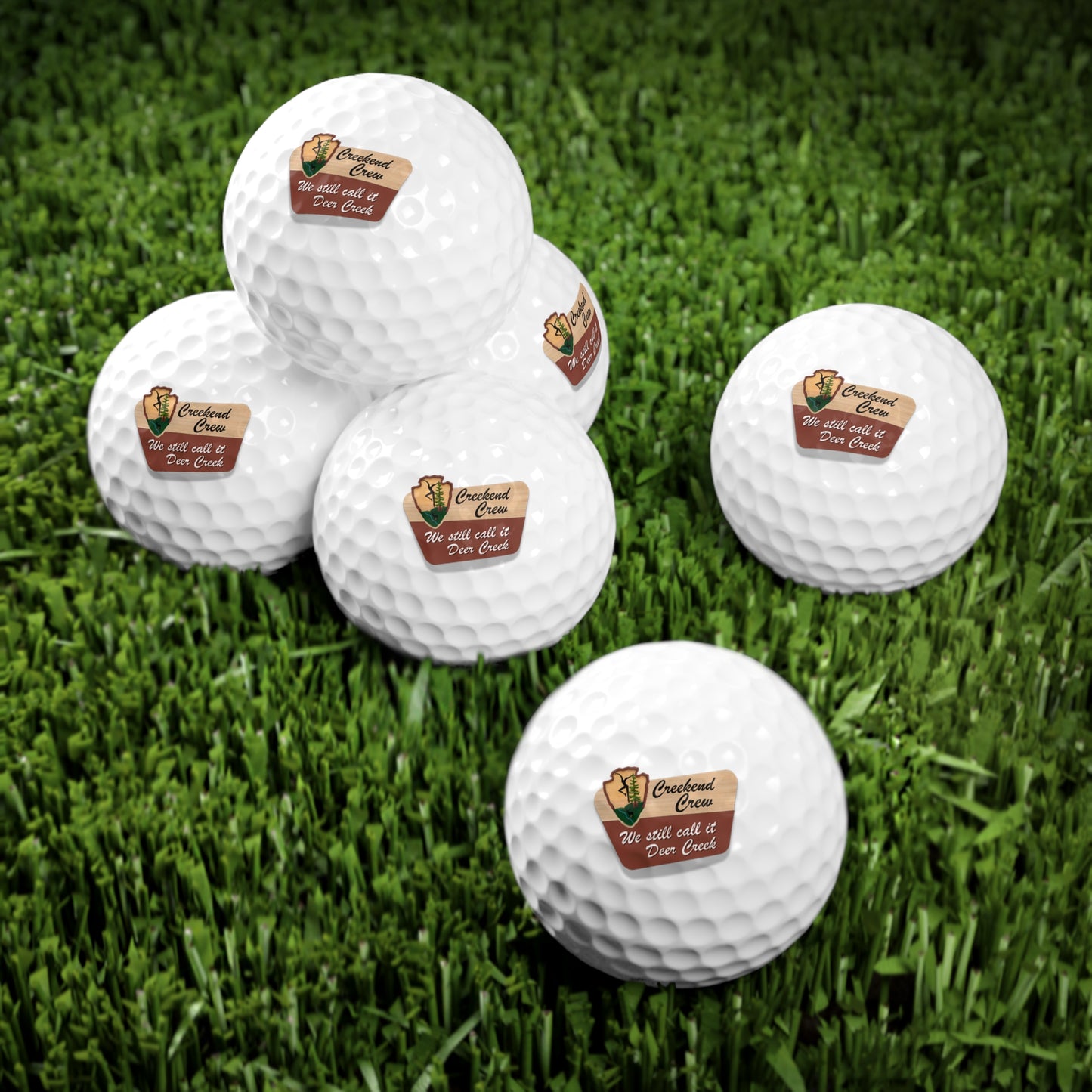 Creekend Crew National Park Sign Set of 6 Golf Balls – We Still Call It Deer Creek DMB Fan Golf Gift