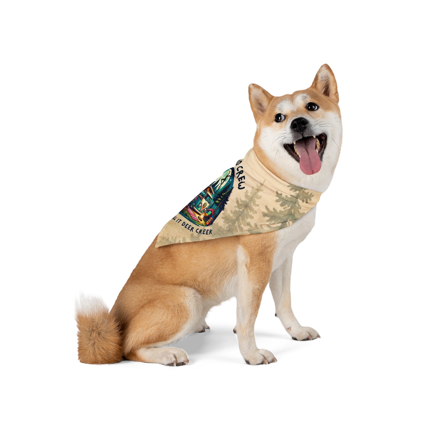 Creekend Crew Camping Van Pet Bandana – We Still Call It Deer Creek DMB Fan Dog Accessory
