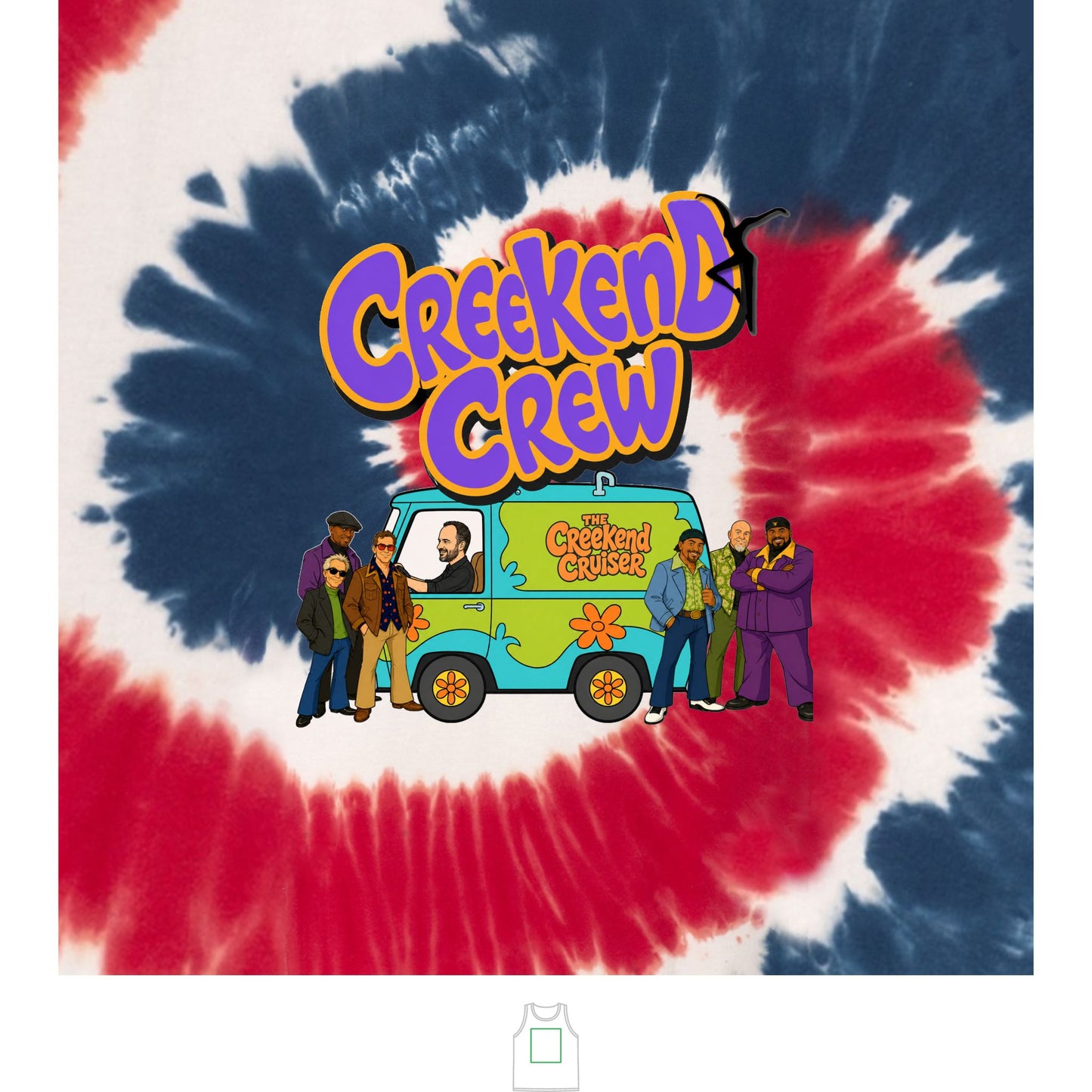 Creekend Crew Zoinks Tie-Dye Unisex Tank Top – Deer Creek DMB Fan Shirt