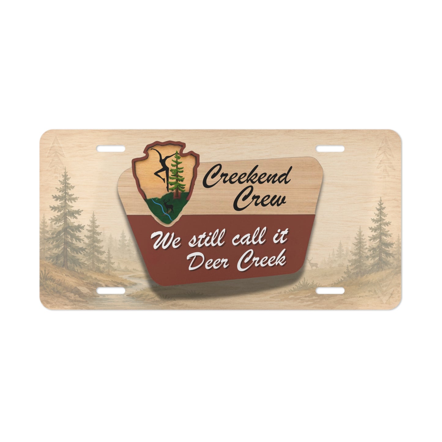 Creekend Crew National Park Sign Vanity Plate – We Still Call It Deer Creek DMB Fan Car Tag