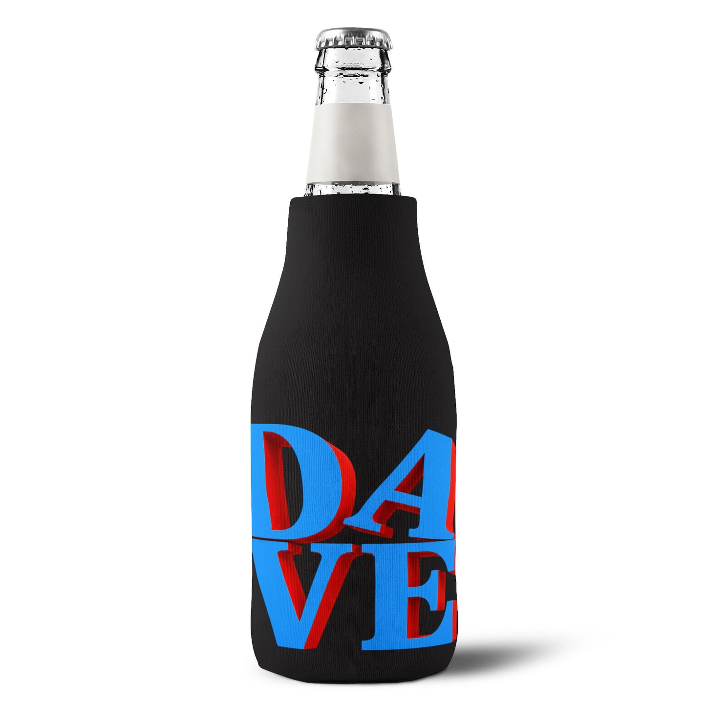 Stacked Dave Zip-Up Bottle Cooler – Indiana Inspired DMB Fan Drink Sleeve