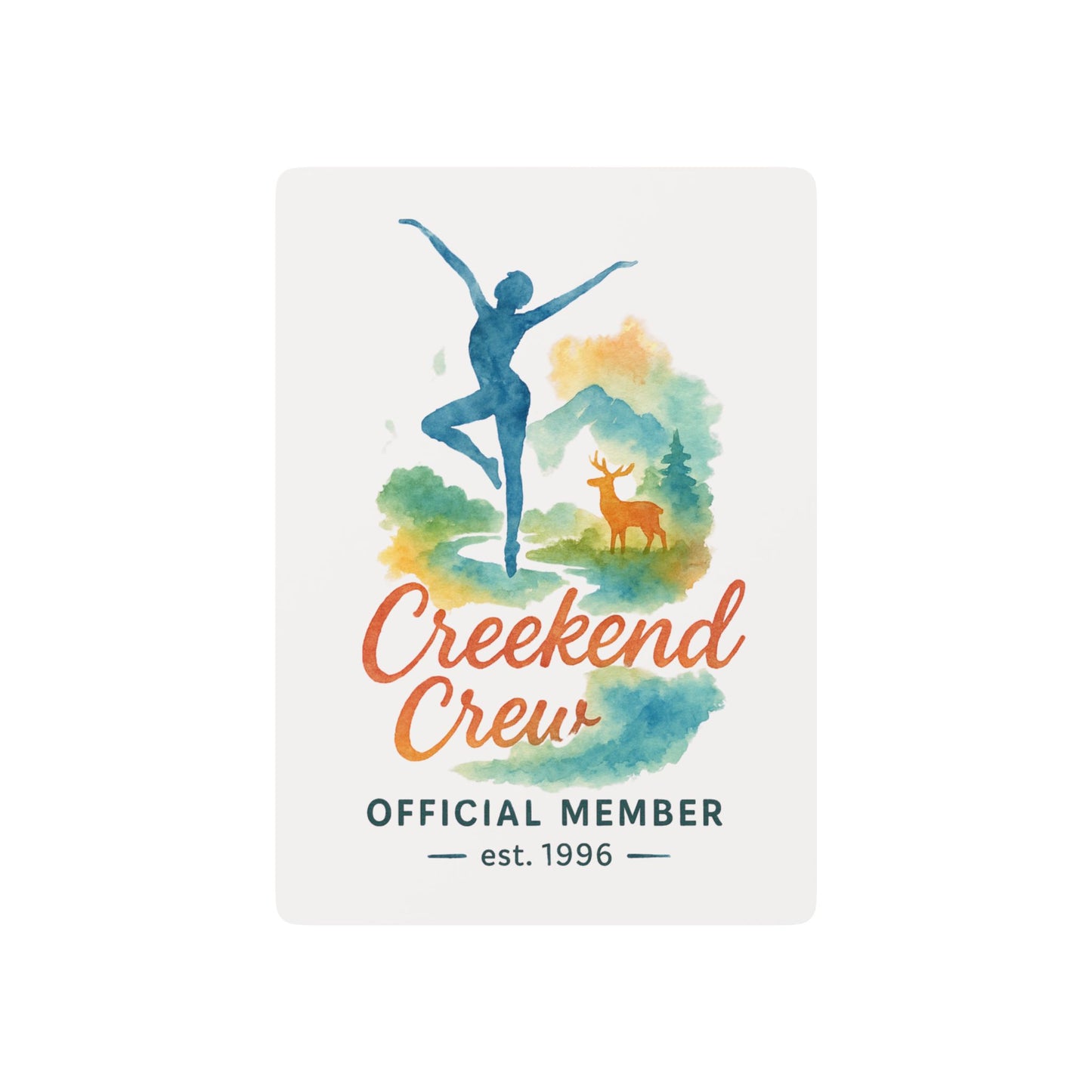 Creekend Crew Watercolor Poker Playing Cards – Deer Creek DMB Fan Card Deck