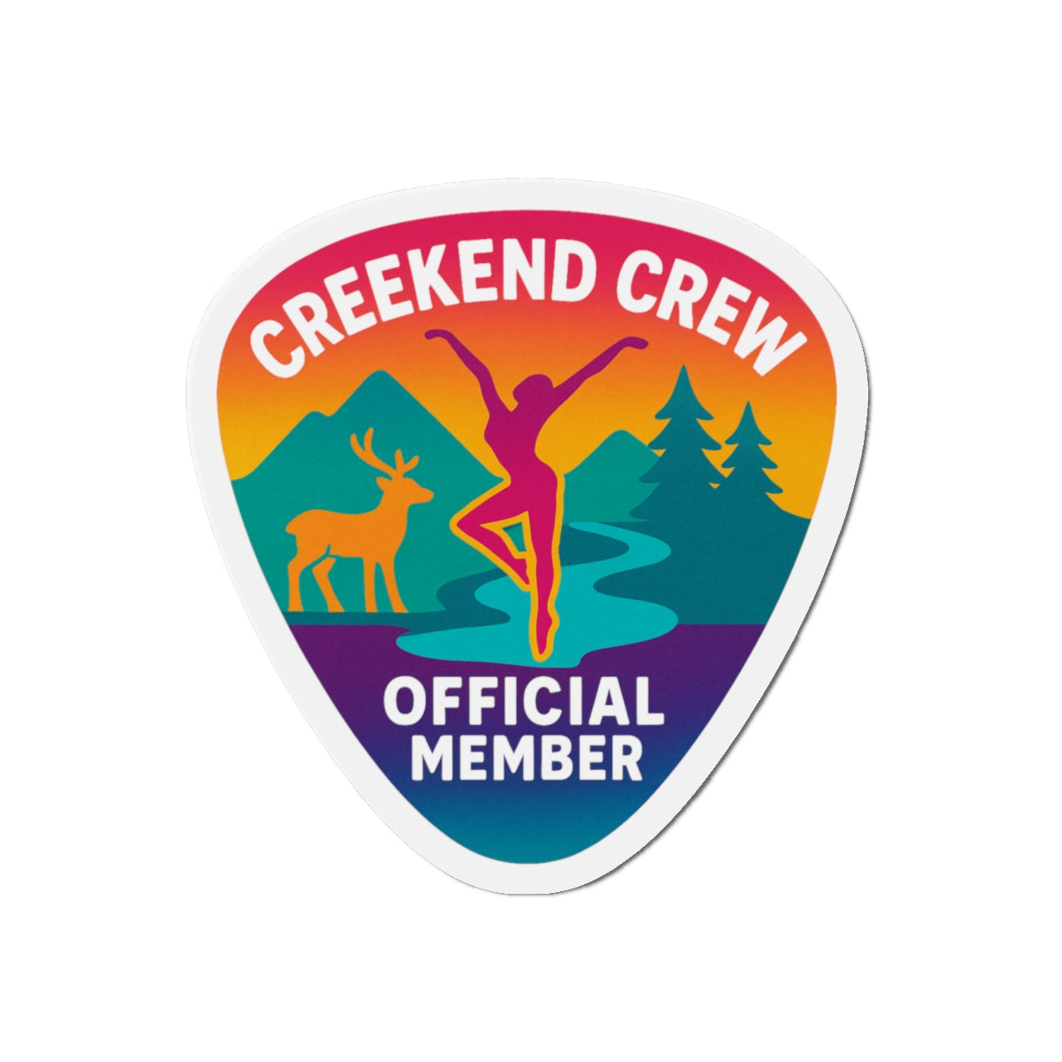 Creekend Crew Guitar Pick Magnet – Deer Creek DMB Fan Accessory