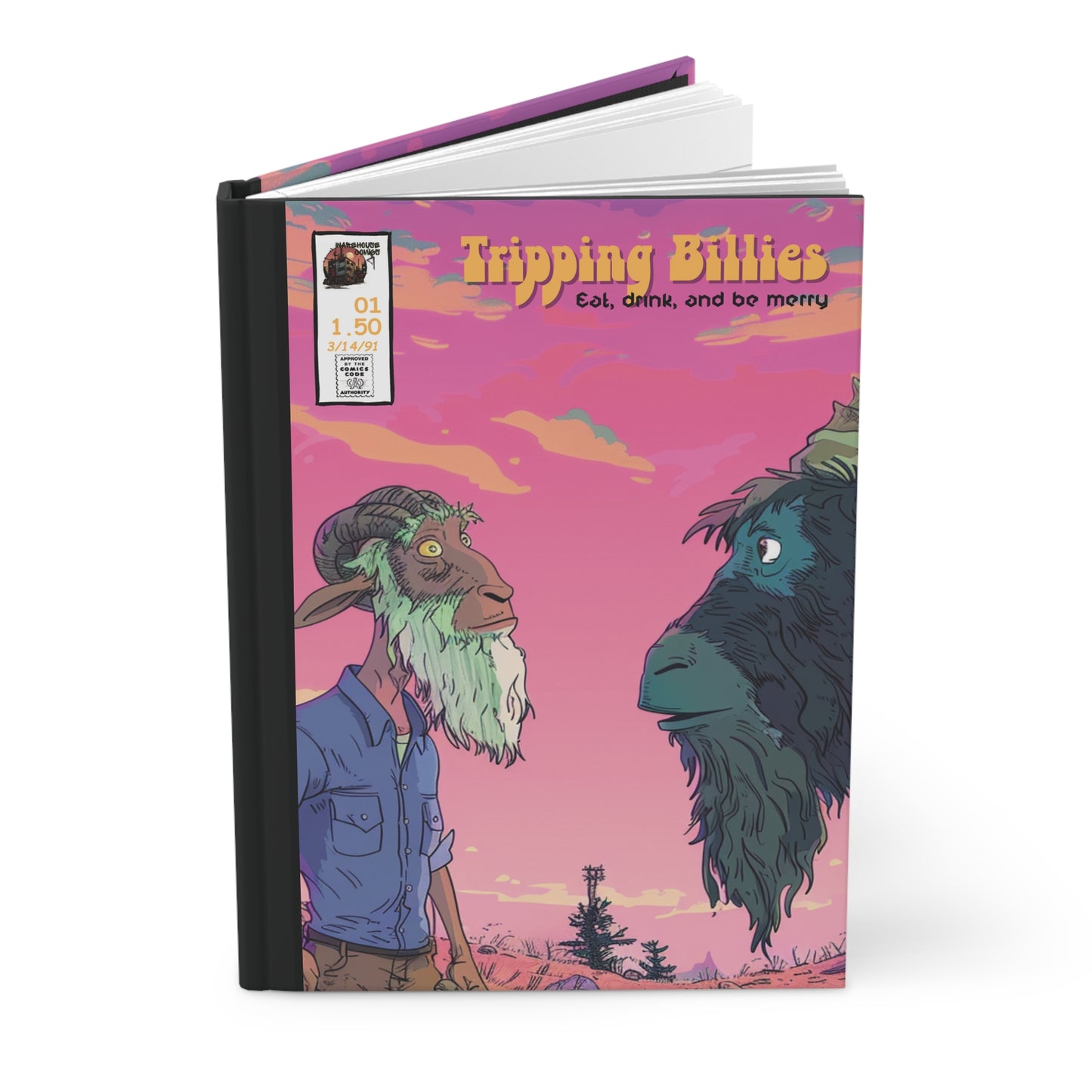Dave Matthews Band Tripping Billies Hardcover Journal - Fun Fan Art, 150 Lined Pages