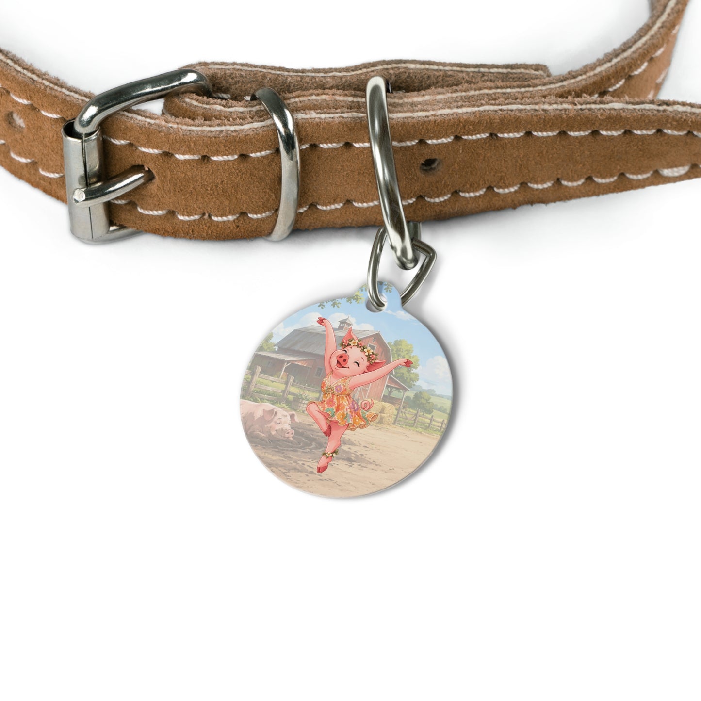 Pig Firedancer Pet Tag – Cute Firedancer Series Pet Accessory