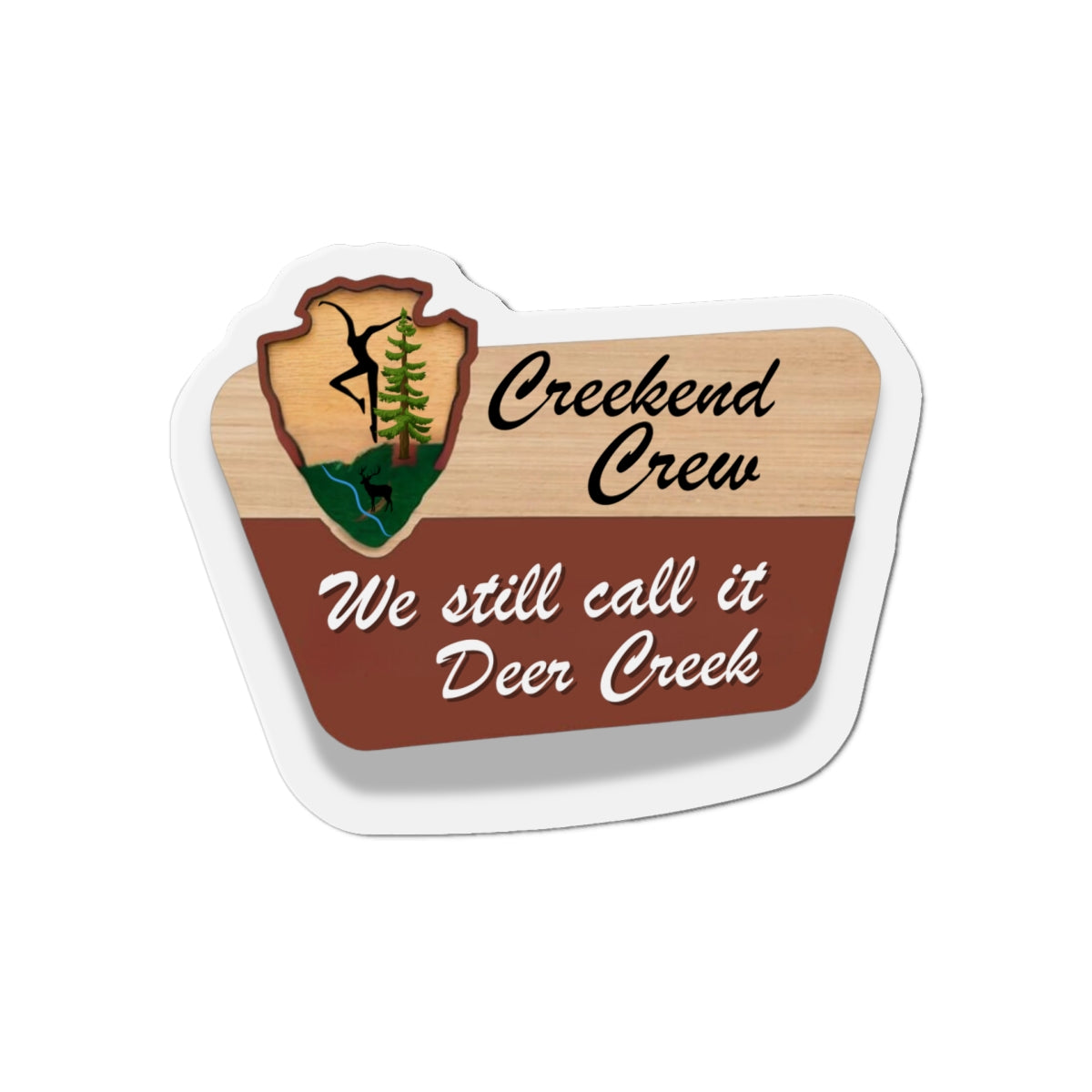 Creekend Crew National Park Sign Magnet – We Still Call It Deer Creek DMB Fan Accessory