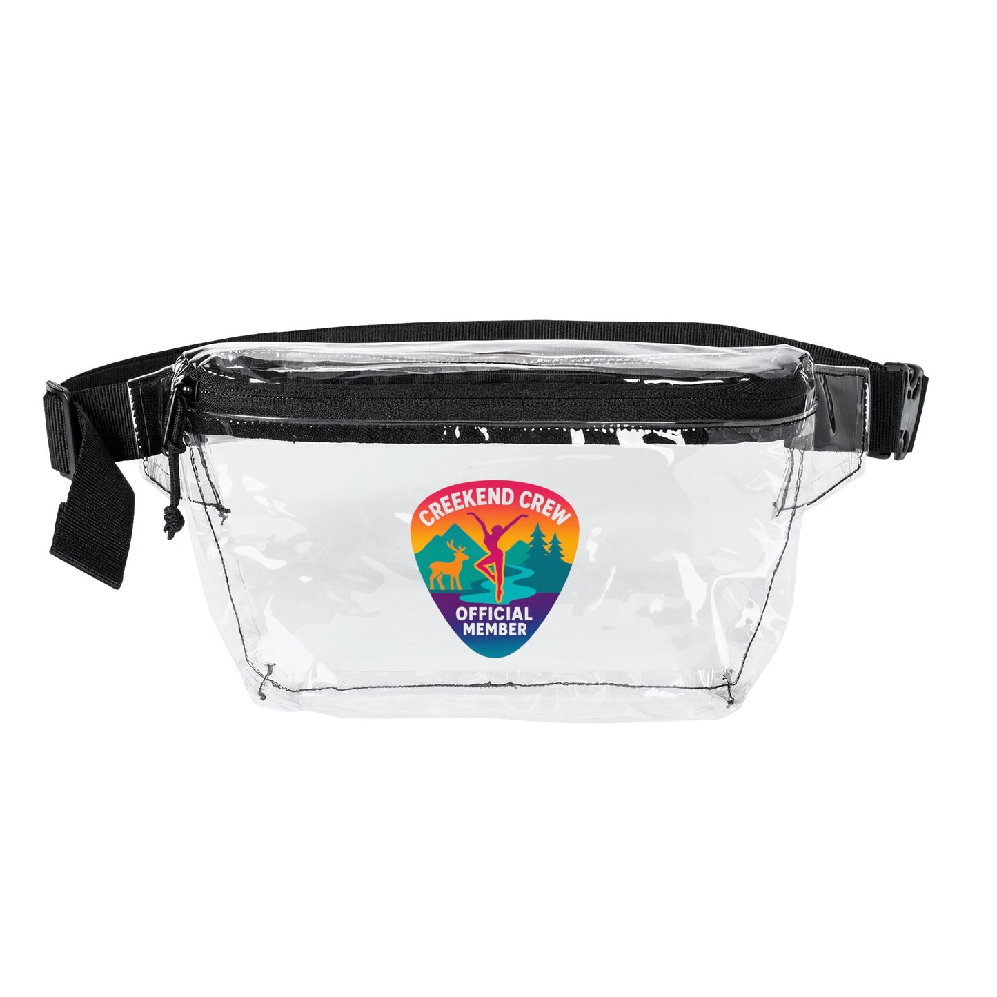 Creekend Crew Guitar Pick Clear Fanny Pack – Deer Creek DMB Fan Bag