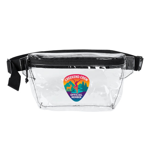 Creekend Crew Guitar Pick Clear Fanny Pack – Deer Creek DMB Fan Bag