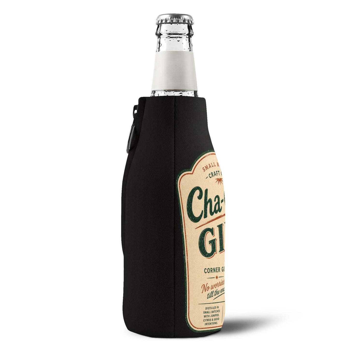 Cha-Chas Gin Zip-Up Bottle Cooler – Vintage DMB Fan Drink Sleeve