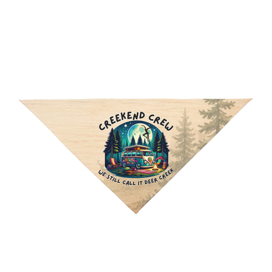Creekend Crew Camping Van Pet Bandana – We Still Call It Deer Creek DMB Fan Dog Accessory