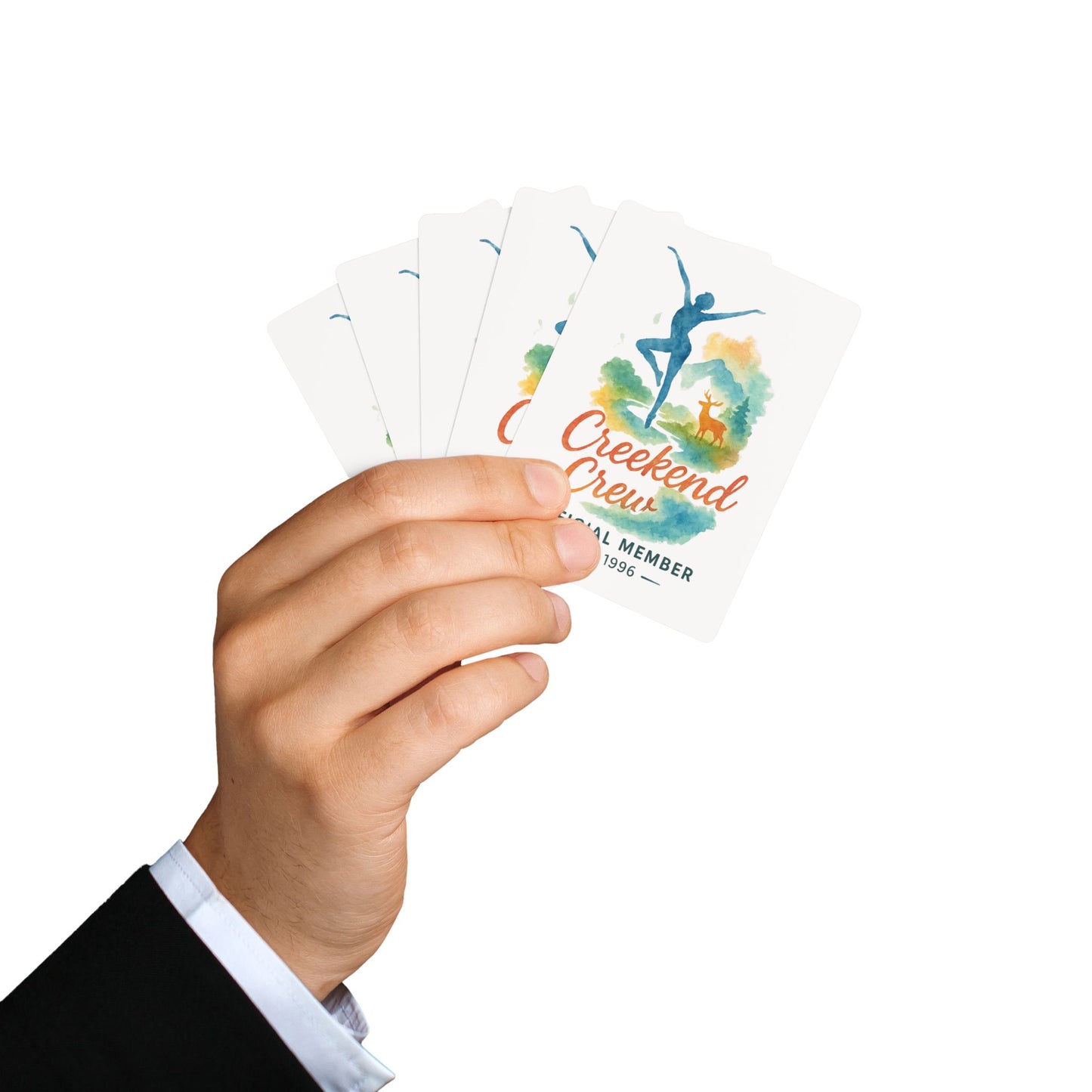 Creekend Crew Watercolor Poker Playing Cards – Deer Creek DMB Fan Card Deck