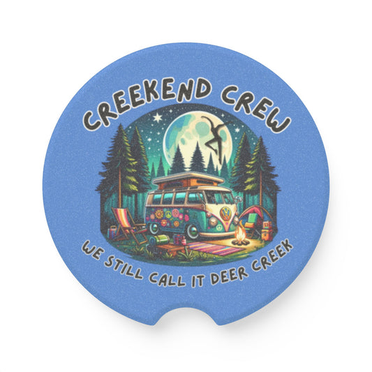 Creekend Crew Camping Van Soapstone Car Coaster – We Still Call It Deer Creek DMB Fan Car Accessory