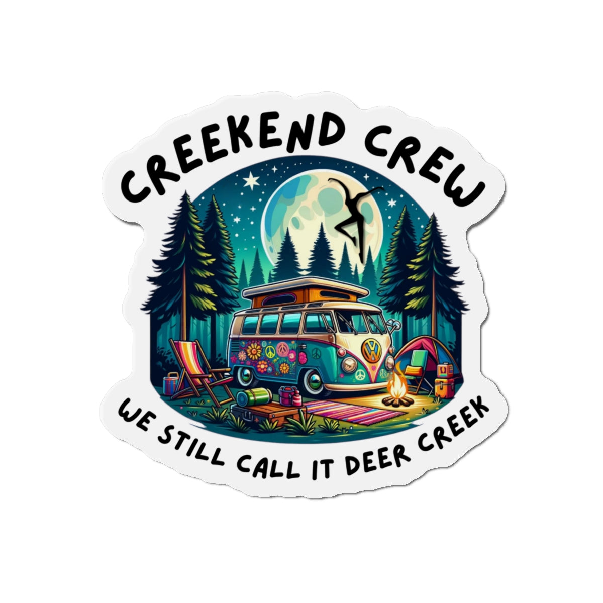 Creekend Crew Camping Van Magnet – We Still Call It Deer Creek DMB Fan Accessory