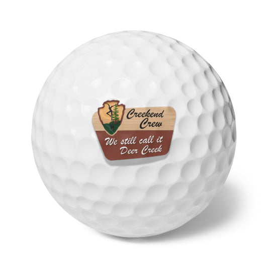 Creekend Crew National Park Sign Set of 6 Golf Balls – We Still Call It Deer Creek DMB Fan Golf Gift