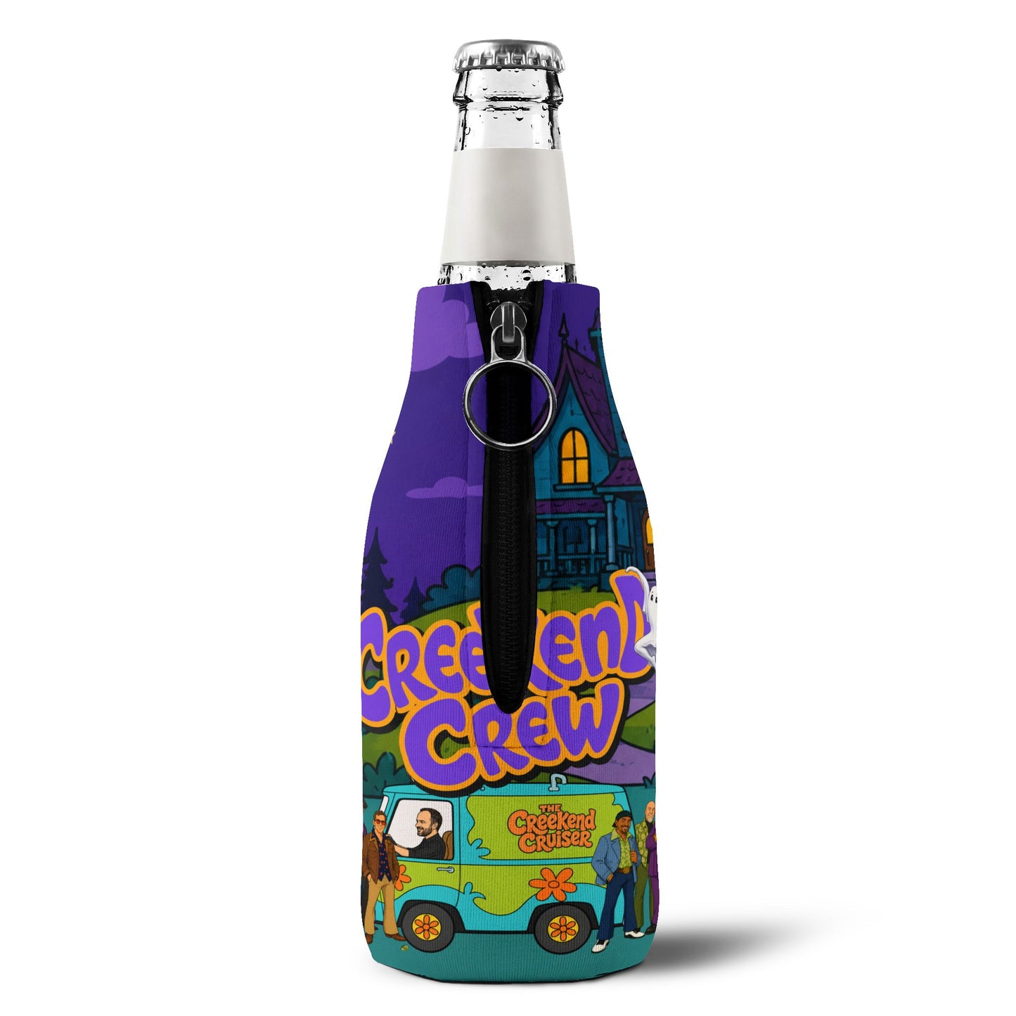 Creekend Crew Zoinks Zip-Up Bottle Cooler – Deer Creek DMB Fan Drink Sleeve
