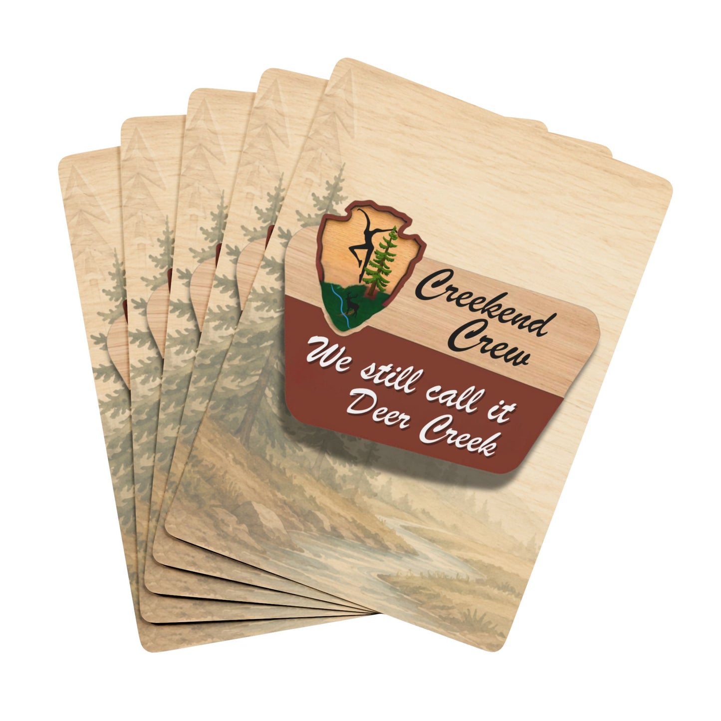Creekend Crew National Park Sign Poker Playing Cards – We Still Call It Deer Creek DMB Fan Card Deck