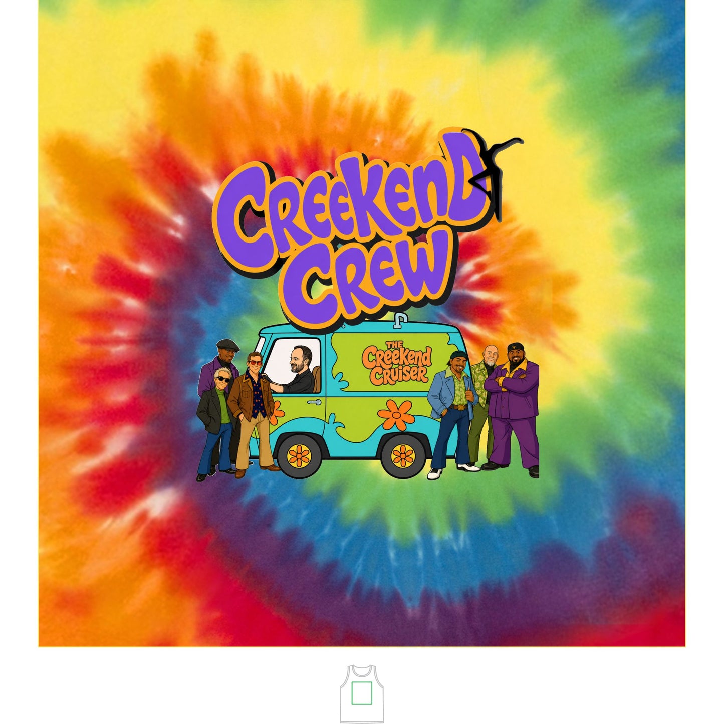Creekend Crew Zoinks Tie-Dye Unisex Tank Top – Deer Creek DMB Fan Shirt