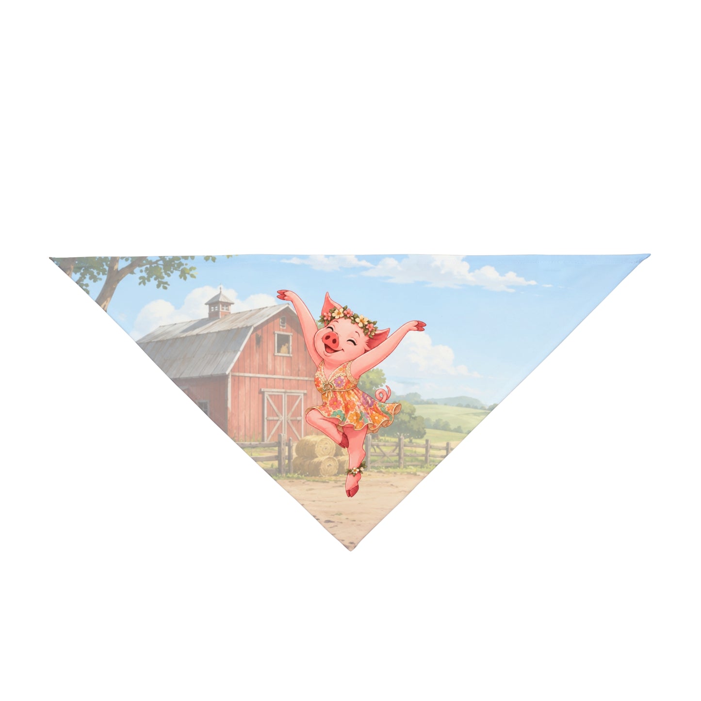 Pig Firedancer Pet Bandana – Cute Firedancer Series Dog Accessory