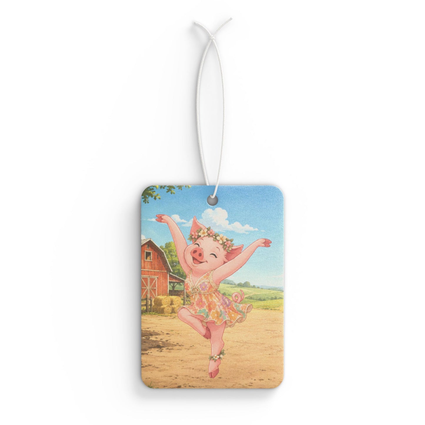 Pig Firedancer Car Air Freshener – Cute Creekend Crew Car Accessory