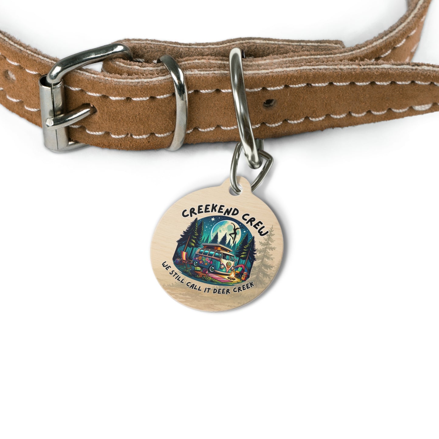 Creekend Crew Camping Van Pet Tag – We Still Call It Deer Creek DMB Fan Pet Accessory