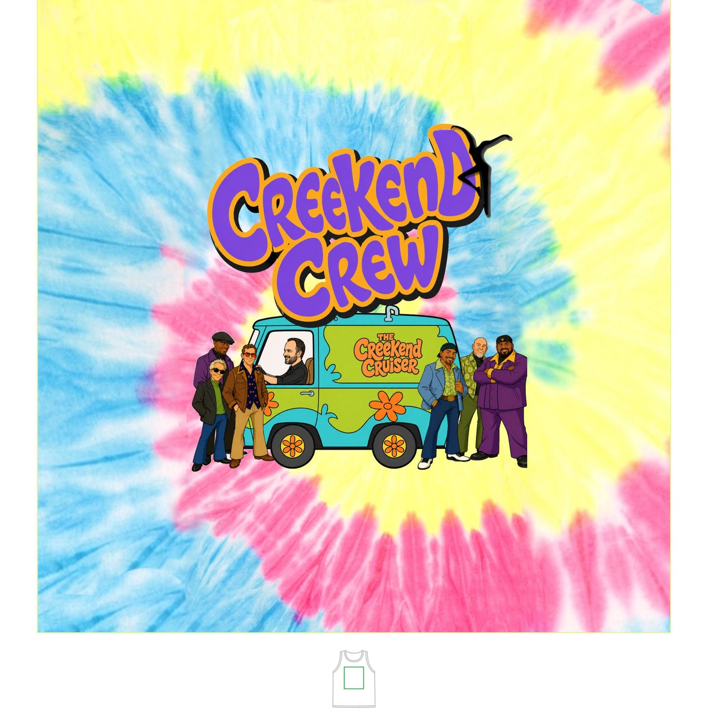 Creekend Crew Zoinks Tie-Dye Unisex Tank Top – Deer Creek DMB Fan Shirt
