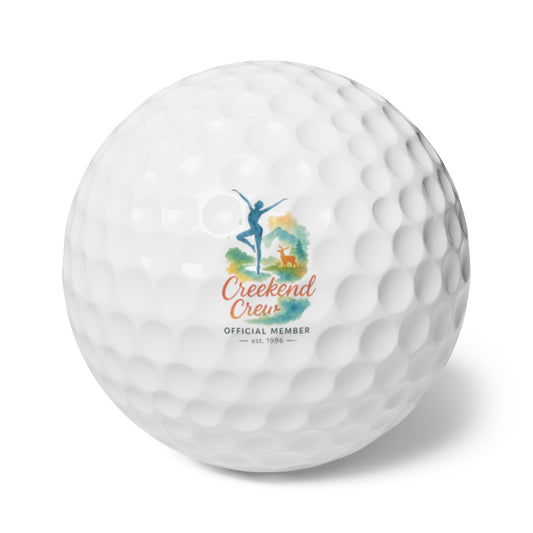 Creekend Crew Watercolor Set of 6 Golf Balls – Deer Creek DMB Fan Golf Gift