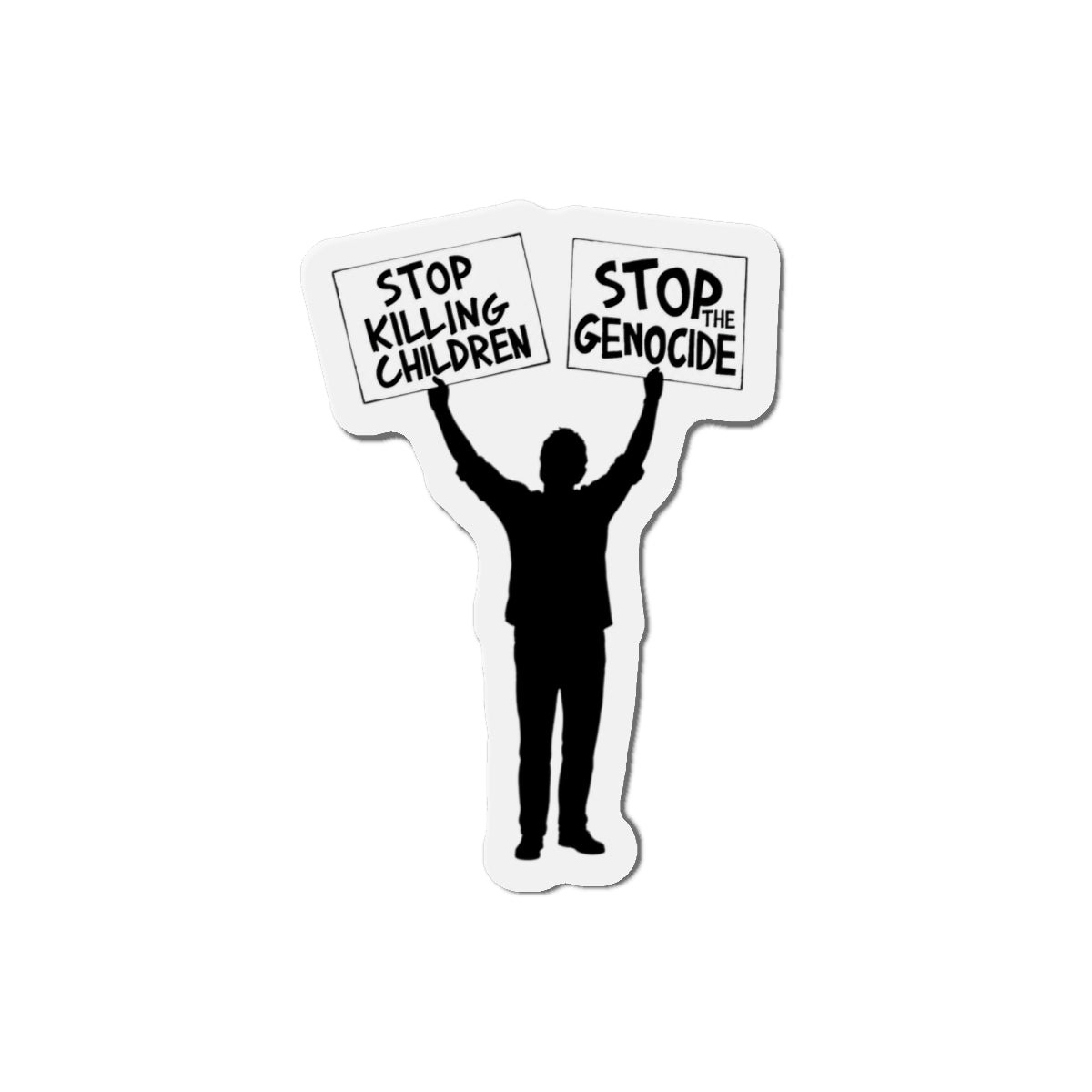 Stop Killing Children Magnet – Human Rights Protest Accessory
