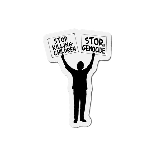 Stop Killing Children Magnet – Human Rights Protest Accessory