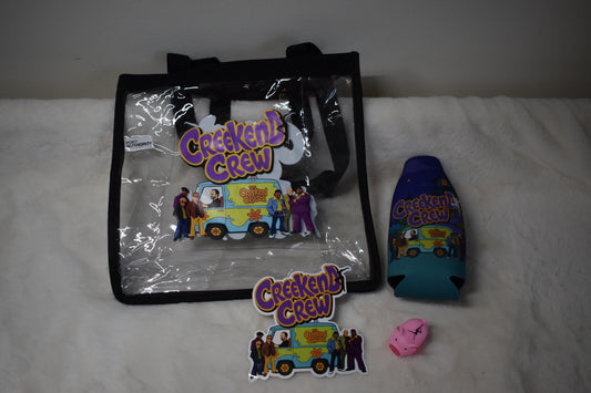 Zoinks Clear Concert Bag Overstock Package – Clear Concert Tote, Bottle Cooler, Zoinks Sticker, and Free Pig