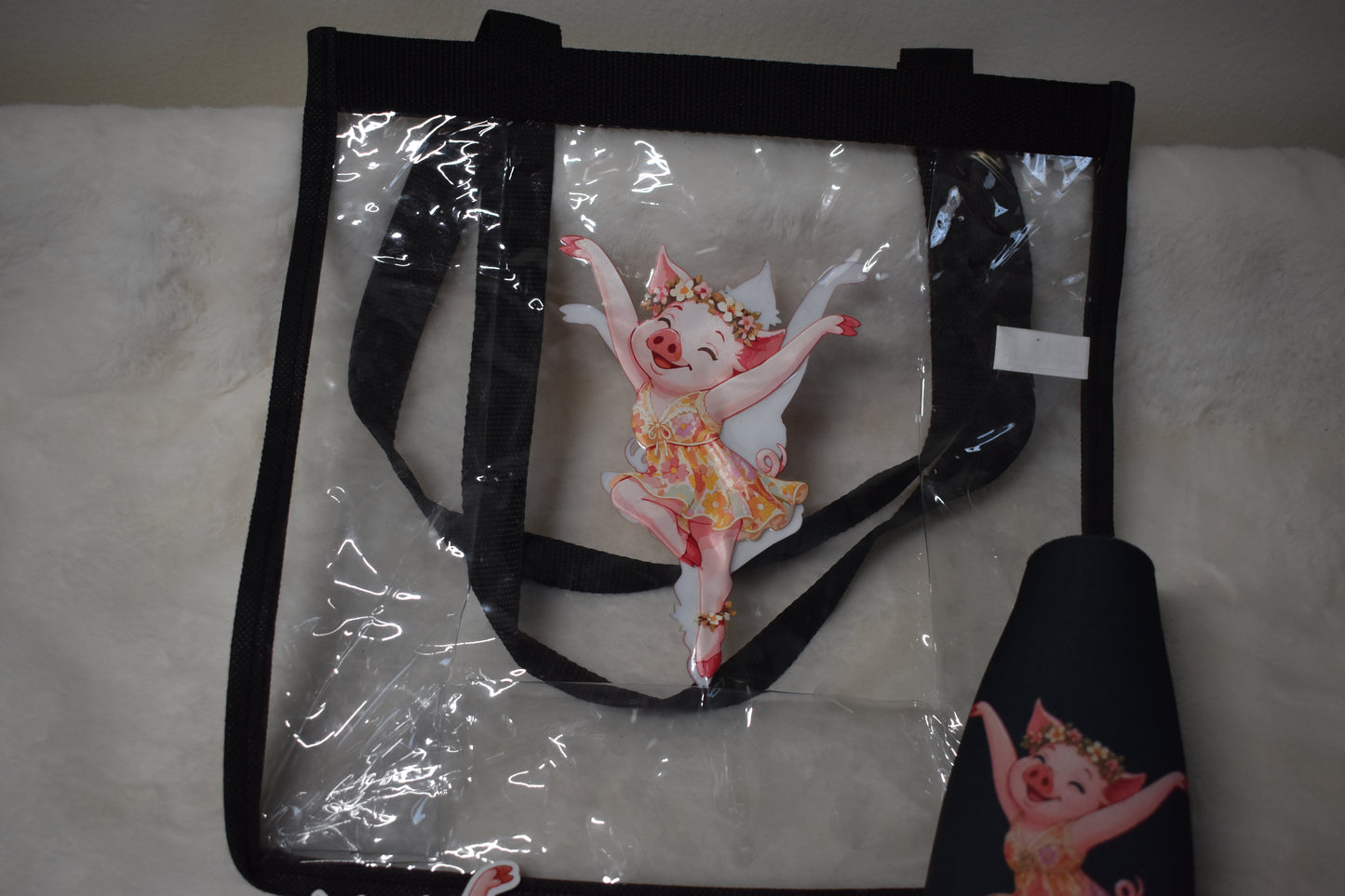 Pig Firedancer Overstock Package – Clear Concert Tote, Bottle Cooler, Pig Firedancer Sticker, and Free Pig
