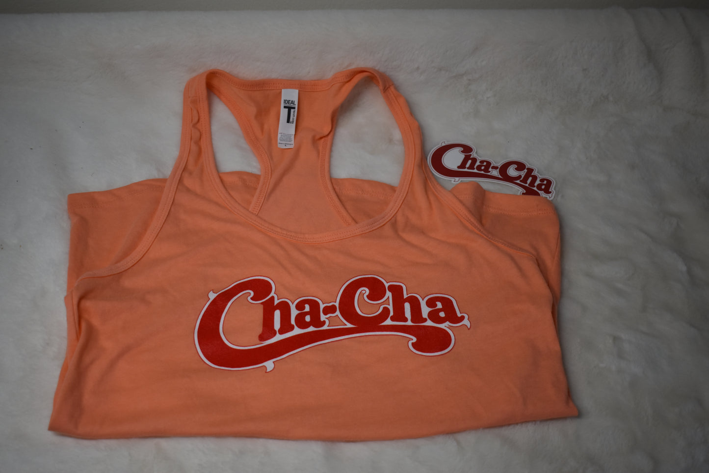 Cha-Cha Women’s Racerback Tank Overstock Package – Bonus Cha-Cha Vinyl Sticker