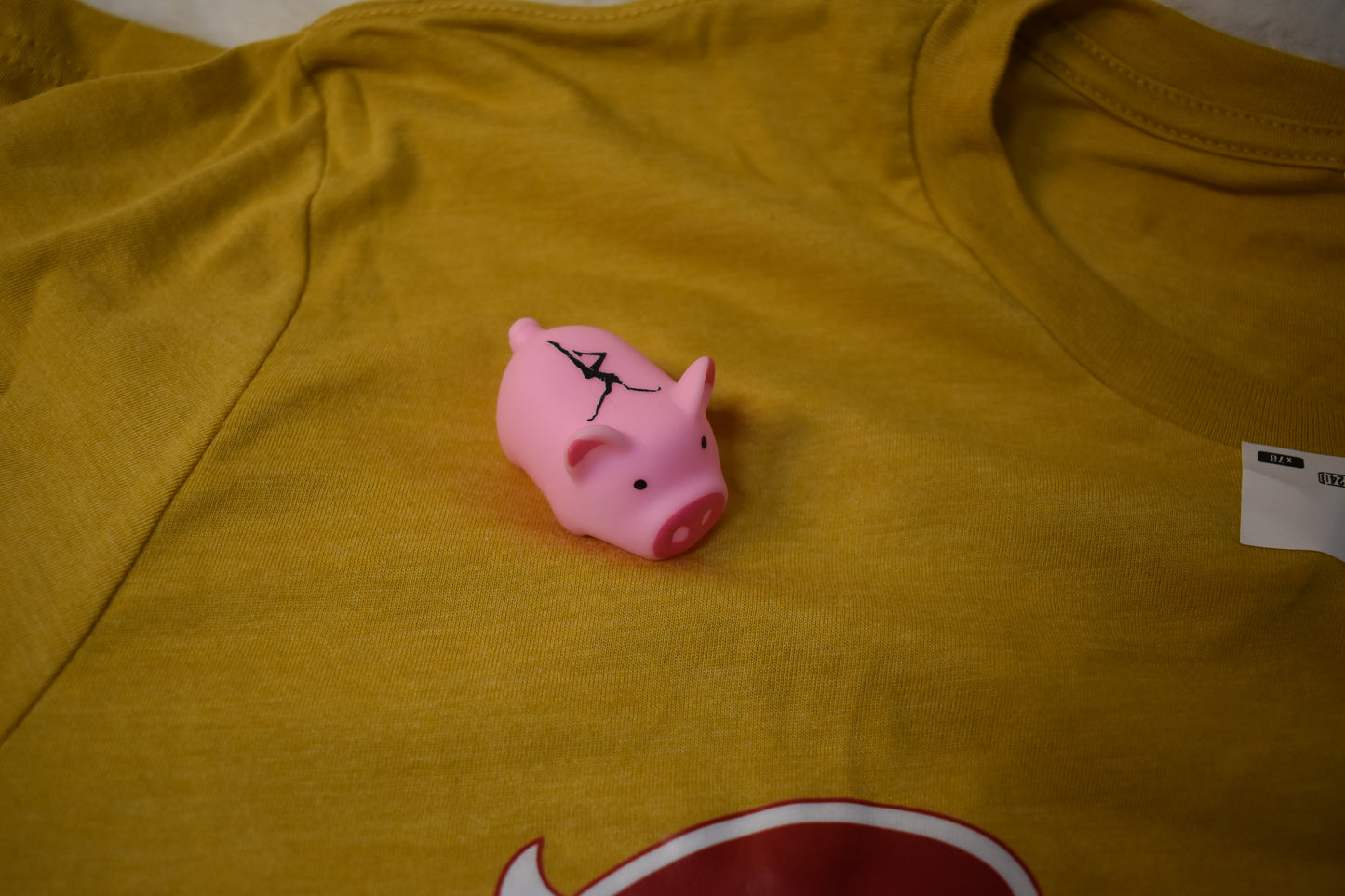 Cha-Cha Overstock Package – Unisex T-Shirt, Cha-Cha Vinyl Sticker, and Free Pig
