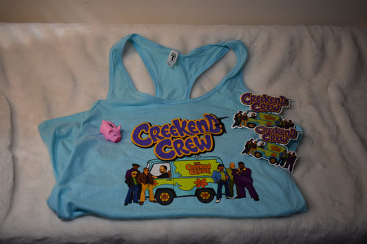 Zoinks Women’s Racerback Tank Overstock Package – Two Zoinks Stickers and Free Pig