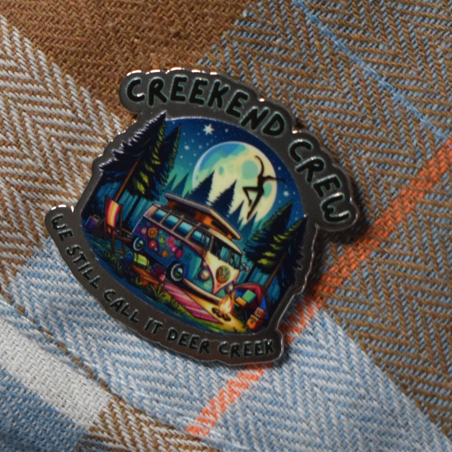 Creekend Crew Camping Van Lapel Pin – We Still Call It Deer Creek DMB Fan Pin