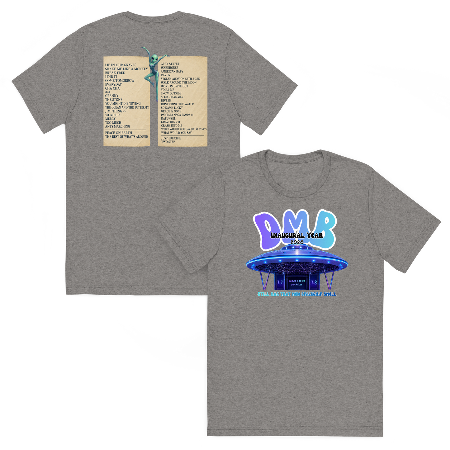 Grand Rapids 2026 Inaugural Year Setlist Shirt, Bella Canvas Unisex T Shirt