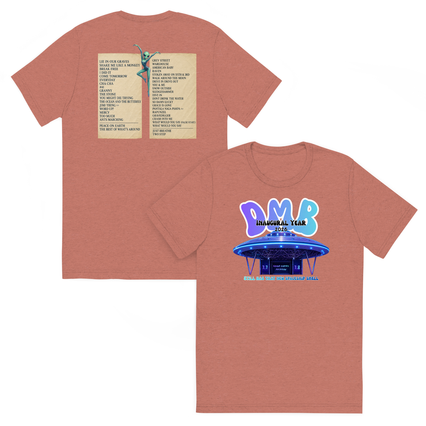 Grand Rapids 2026 Inaugural Year Setlist Shirt, Bella Canvas Unisex T Shirt